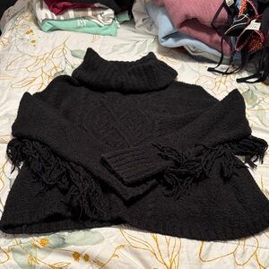 Shyanne Black Cowl Neck Sweater